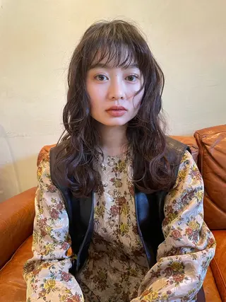 ミディアム パーマ レイヤーパーマ🪐 伽羅のヘアスタイル