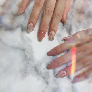 セミロング カラー ネイル マツエク・マツパ 💎ビューティサロン 湘南　RIRAN💎のネイルデザイン