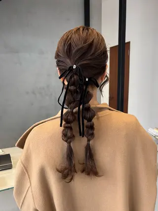 ロング 岡本 彩楓のヘアスタイル