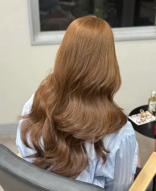 セミロング カラー 🌟ブリーチ/ボブ/ レイヤー渋谷☀️のヘアスタイル