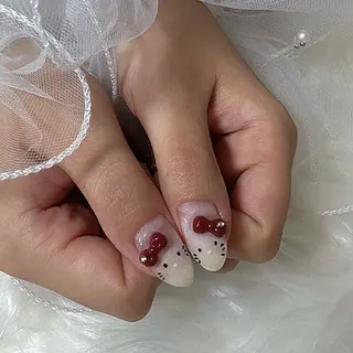 ネイル シュシュ 🎀 girly nailのネイルデザイン