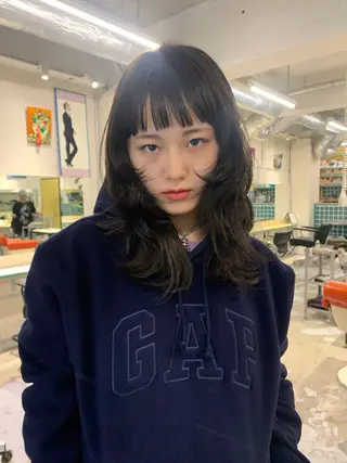 ロング カラー ハッシュカット/ MAYAのヘアスタイル