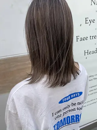 セミロング カラー 渋谷/韓国風 西原直樹のヘアスタイル