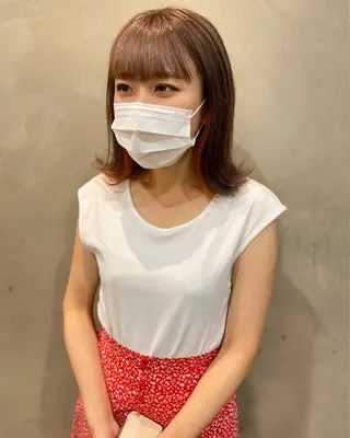 ミディアム カラー 🩷🍭中津・梅田 エリア🍬💜のヘアスタイル