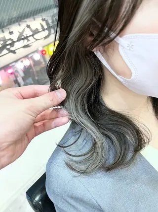 セミロング カラー 艶髪矯正/髪質改善 カイトのヘアスタイル