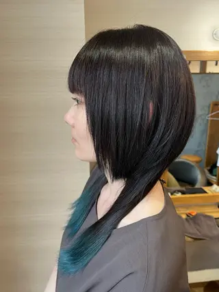 セミロング 【髪質改善都賀】 chisatan🍊のヘアスタイル