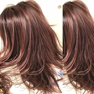 セミロング カラー パーマ ヘアアレンジ 【ツヤ髪美容師】 ツダケイスケのヘアスタイル