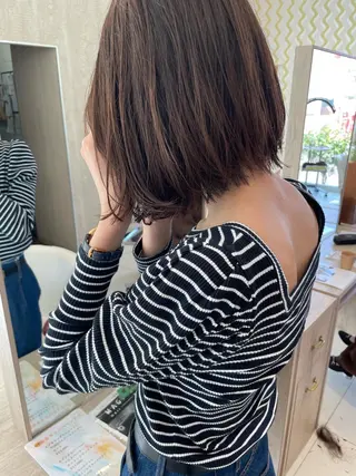 ミディアム カラー 鶴岡で縮毛矯正なら お任せ！ハヤシナオミのヘアスタイル