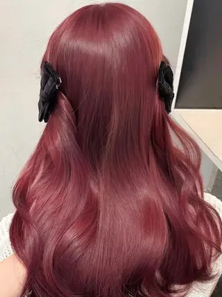 ロング カラー トレンド暖色ヘア🍒 miu🍒のヘアスタイル