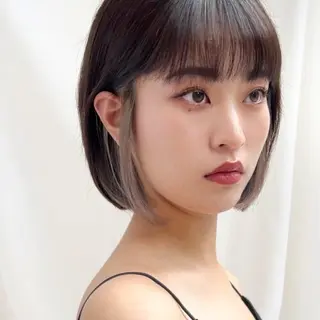 ショート カラー レイヤー専門家 ダブルカラー修のヘアスタイル