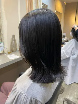 ミディアム 艶髪　透明感カラー 田中伶奈のヘアスタイル