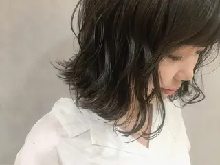 ミディアム カラー ヘアアレンジ 指名支持率NO.1 スタイリストのヘアスタイル