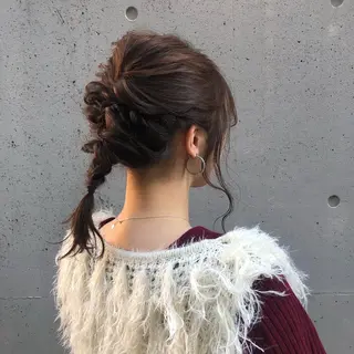 ヘアアレンジ 酸性縮毛矯正🧴韓国 レイヤー/髪質改善のヘアスタイル