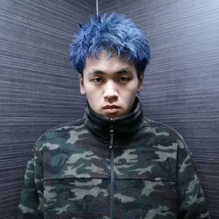 ショート カラー メンズ ハイトーン/パーマ/ メンズ / 櫻本🌐のヘアスタイル