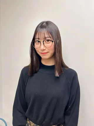 ミディアム カラー 伶風/ボブ/ ヘーゼルベージュのヘアスタイル