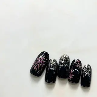 ネイル ⭐︎休業中の練習⭐︎ JNA認定講師髙橋のネイルデザイン