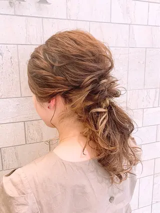 ヘアアレンジ 似合わせ艶髪カラー ❤️ハダユミのヘアスタイル