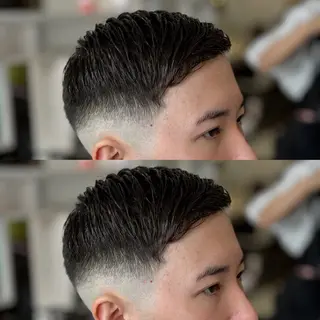 ショート カラー パーマ メンズ キッズ 泰成/メンズ特化/ フェード/ツイスパのヘアスタイル