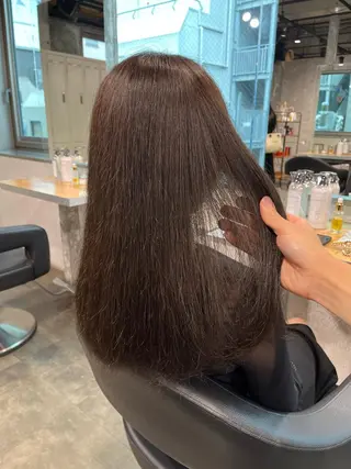 ロング I S所属・🌿透明感カラー‪ 縮毛矯正✨かずきのヘアスタイル