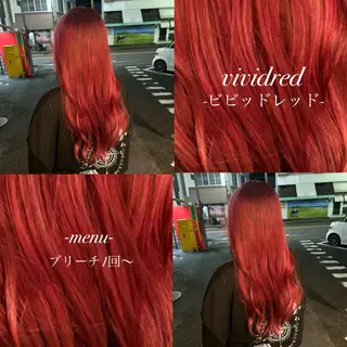 ロング 🎀ハイトーン/ 艶カラー/夕月🎀のヘアスタイル