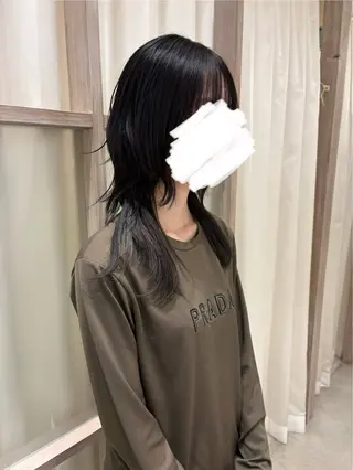 ロング 加藤 風花のヘアスタイル