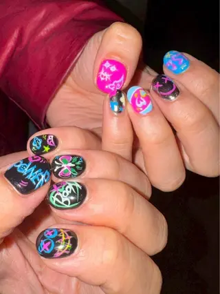 ネイル かわいいおつめ 林のネイルデザイン