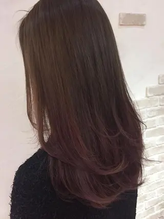 ミディアム カラー ハットリ /北習志野のヘアスタイル