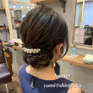 セミロング カラー パーマ ヘアアレンジ メンズ ワット 原宿のヘアスタイル