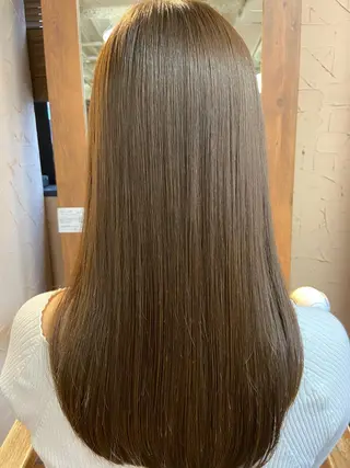 ロング カラー パーマ スローエイジング/ ダメージレス鈴木慎一のヘアスタイル