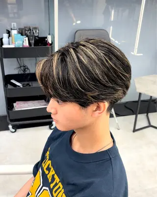 ショート カラー メンズ 森龍馬 メンズ専門美容師のヘアスタイル