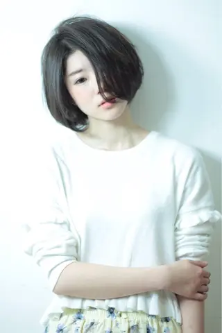 ミディアム 縮毛矯正/髪質改善 /韓国風　山川春輝のヘアスタイル