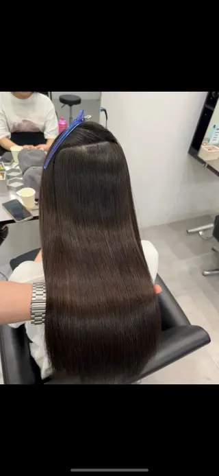 ロング 髪質改善×縮毛矯正 Core 片山健太のヘアスタイル