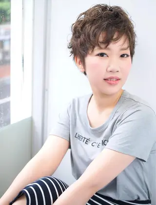ショート パーマ CANVAS. 【美髪専門店】のヘアスタイル