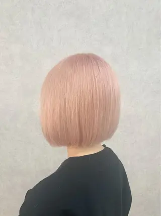 ミディアム カラー UNBLEACH ブリーチカラーのヘアスタイル