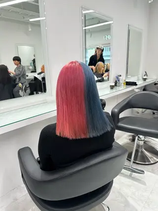 セミロング カラー ❄最強かわいいカラー ❄️MINA❄️のヘアスタイル