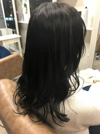 セミロング カラー SALOWIN三軒茶屋店所属・髪質改善/艶髪 やまなかのヘアスタイル