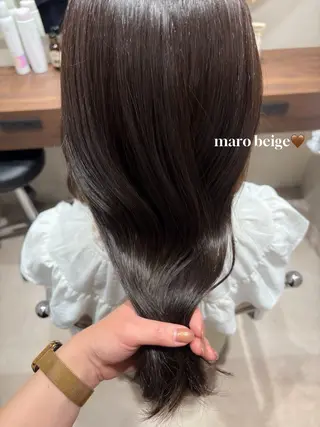 セミロング カラー SALOWIN京都河原町suite店所属・うる艶カラー/ 髪質改善/arisaのヘアスタイル