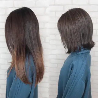 ミディアム カラー アビリタ 警固のヘアスタイル