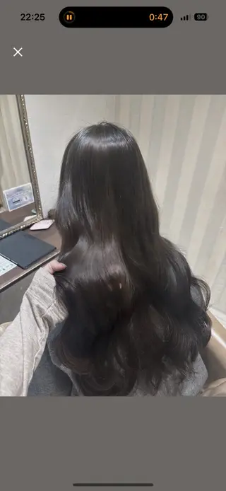 ロング カラー みほ 心斎橋美容室のヘアスタイル