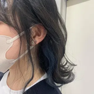 ミディアム カラー エクステ♡ヘアメ 内村麻衣のヘアスタイル