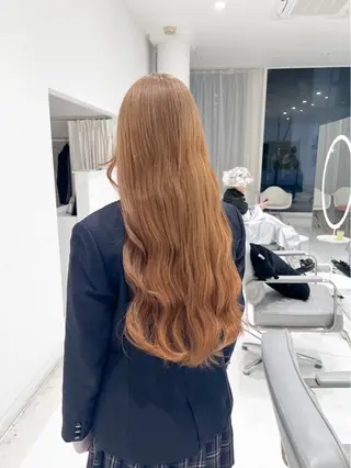 ロング カラー Hive所属・大長 広菜のヘアスタイル
