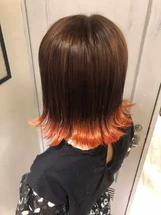 ミディアム カラー フラミューム関内店所属・角地山 京子のヘアスタイル