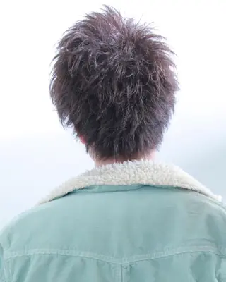 ショート カラー メンズ メンズヘア特化 崎田 成人のヘアスタイル