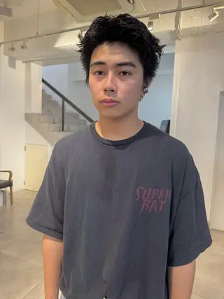 ショート メンズ 🇰🇷カルマパーマ kaito🇰🇷のヘアスタイル