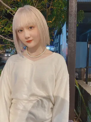 ショート カラー LATTE  渋谷所属・♡レイヤーカット れお♡のヘアスタイル