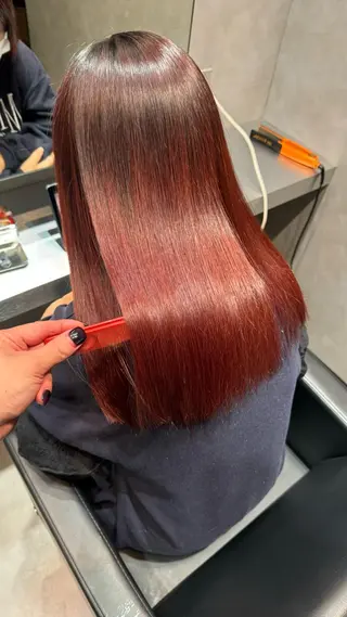 ロング BUCKS所属・坂谷 BUCKS/縮毛矯正のヘアスタイル