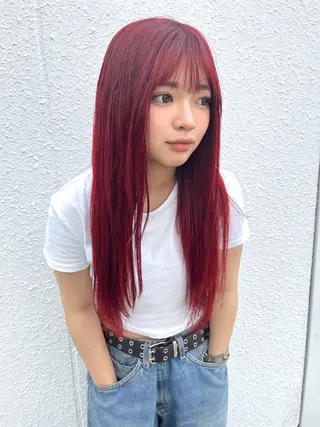 ロング 尾崎隼大 レイヤー/韓国ヘアのヘアスタイル