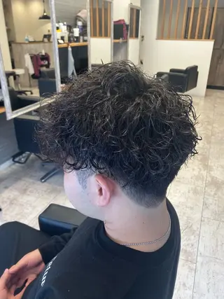 パーマ メンズ メンズ特化/パーマ/ フェードWATARUのヘアスタイル