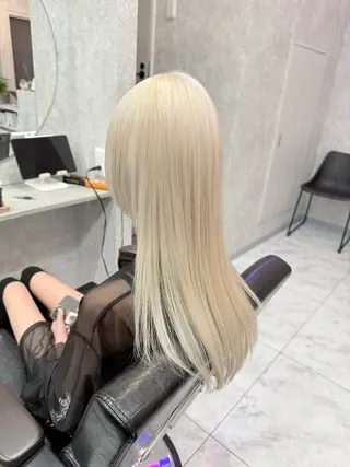 ミディアム カラー 🌺ハイトーン🌺 矢葺 なぎさ🌺🌺のヘアスタイル