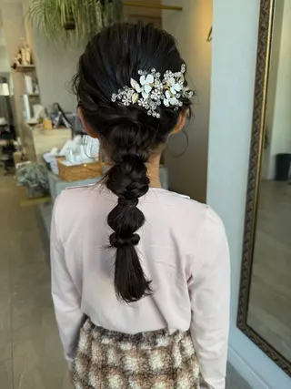 セミロング ヘアアレンジ letterby novel  はるみのヘアスタイル